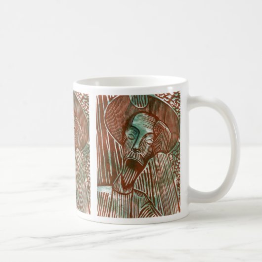 Don Quixote in Rust und Green Tiled Kaffeetasse (Rechts)