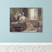 Don Quixote in seiner Studie Leinwanddruck (Insitu (Holzboden))