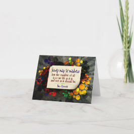 Don Quixote Inspiration Zitat "Wahnsinn" Dankeskarte