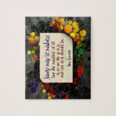 Don Quixote Inspiration Zitat "Wahnsinn" Puzzle (Vertikal)