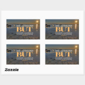 Don Quixote Inspiration Zitat "Wahnsinn" Rechteckiger Aufkleber (Blatt)