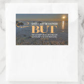 Don Quixote Inspiration Zitat "Wahnsinn" Rechteckiger Aufkleber (Tasche)