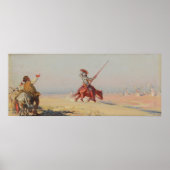 Don Quixote Kampf der Windmühlen Poster (Vorne)