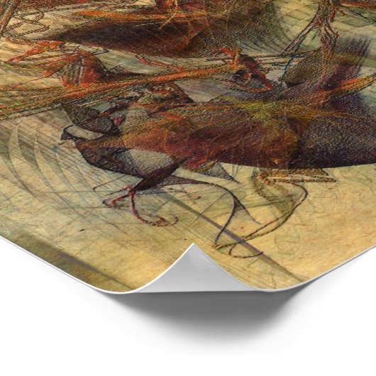 Don Quixote - Rechteckiges Art Poster (Ecke)