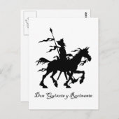 Don Quixote Rides Postkarte (Vorne/Hinten)