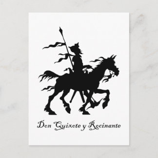 Don Quixote Rides Postkarte