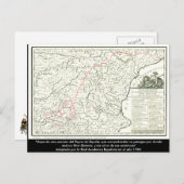 Don Quixote route Map - Cervantes Postkarte (Vorne/Hinten)