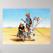 DON QUIXOTE & SANCHO - CANVAS PRINT POSTER (Vorne)
