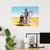 DON QUIXOTE & SANCHO -IV. Poster (Heimbüro)
