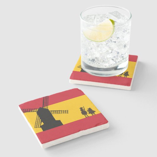 Don Quixote Steinuntersetzer (Seitenansicht)