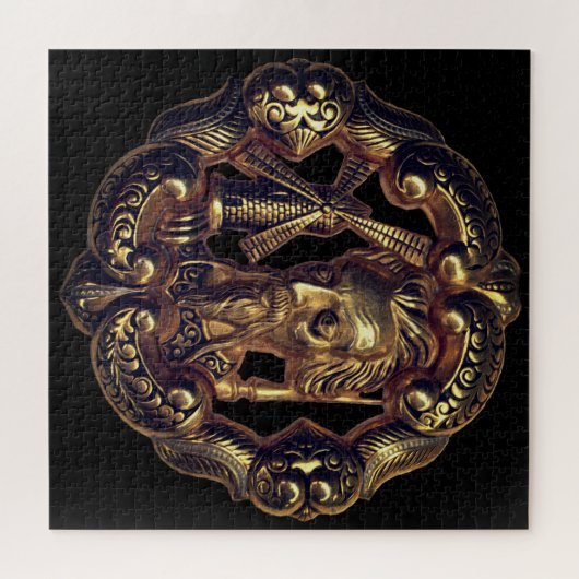 Don Quixote und die Windmühle Puzzle (Horizontal)