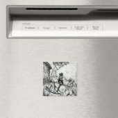 Don Quixote und die Windmühlen Magnet (In Situ (Geschirrspüler))