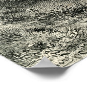 Don Quixote und die Windmühlen Poster (Ecke)