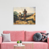Don Quixote und Sancho Leinwanddruck (Insitu (Wohnzimmer))