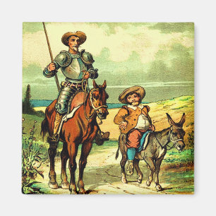 Don Quixote und Sancho Panza Magnet