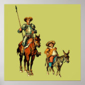 Don Quixote und Sancho Panza Poster (Vorne)