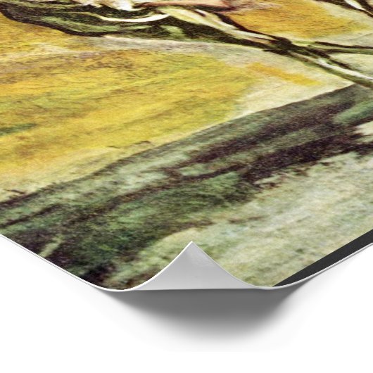 Don Quixote und Sancho Panza von Daumier Honoré (B Poster (Ecke)