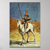 Don Quixote und Sancho Panza von Daumier Honoré (B Poster (Vorne)