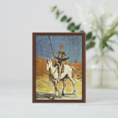 Don Quixote und Sancho Panza von Daumier Honoré (B Postkarte (Stehend Vorderseite)