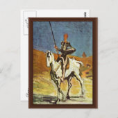 Don Quixote und Sancho Panza von Daumier Honoré (B Postkarte (Vorne/Hinten)