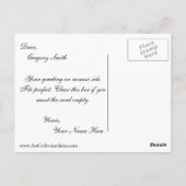 Don Quixote und Sancho Panza von Daumier Honoré (B Postkarte (Rückseite)