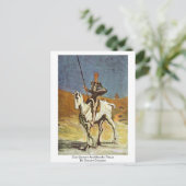 Don Quixote und Sancho Panza von Honore Daumier Postkarte (Stehend Vorderseite)