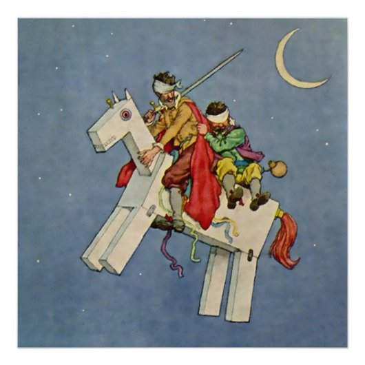"Don Quixote" von W. Heath Robinson Fotodruck (Vorne)