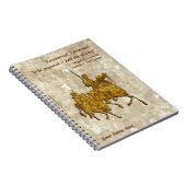 Don Quixote Zitat und Illustration - Personalisier Notizblock (Rechte Seite)