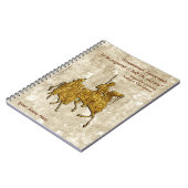 Don Quixote Zitat und Illustration - Personalisier Notizblock (Linke Seite)