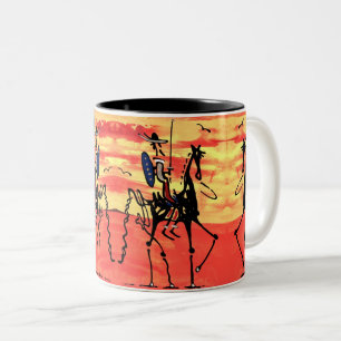 Don Quixote, zwei Tasse