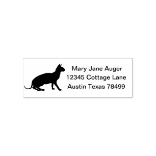 Don Sphynx Cat Personalisierte Selbstadresse Permastempel