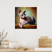 Don Sphynx Cat Poster (Küche)