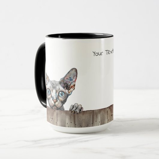 Don Sphynx Cat Tasse (Vorderseite Links)