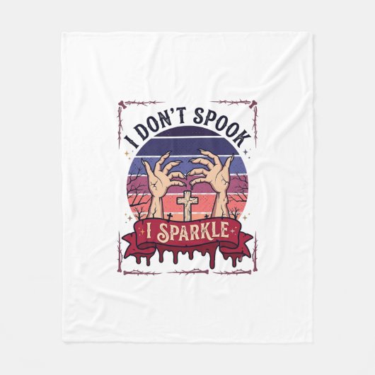 Don Spook Sparkle Zombie Hände Halloween Blut_1 Fleecedecke (Vorderseite)