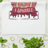 Don Spook Sparkle Zombie Hände Halloween Blut_1 Geschirrtuch (Gefaltet)