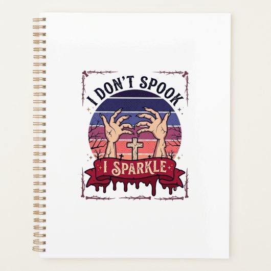 Don Spook Sparkle Zombie Hände Halloween Blut_1 Planer (Vorderseite)