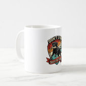 Don Stop Retrieving Black Labrador Hund Ente Retro Kaffeetasse (Vorderseite Links)