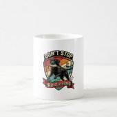 Don Stop Retrieving Black Labrador Hund Ente Retro Kaffeetasse (Mittel)