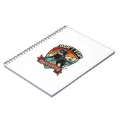 Don Stop Retrieving Black Labrador Hund Ente Retro Notizblock (Linke Seite)