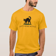 Don’t Cross My Path Cat Gadsden Flag Parody