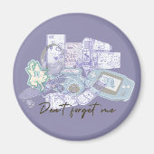 Don’t Forget Me – Nostalgic 2000s Memories Magnet (Vorne)