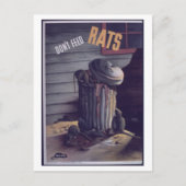 Don_t_Füttern_Rats.-_-_NARA_Propaganda Poster Postkarte (Vorderseite)