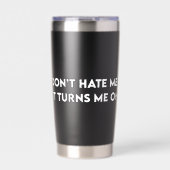 Don’t Hate Me Sarcastic Bold Graphic Thermobecher (Vorderseite)
