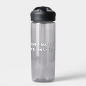 Don’t Hate Me Sarcastic Bold Graphic Trinkflasche (Vorderseite)