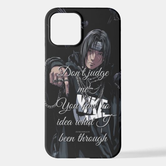 Don’t Judge Me” Itachi Case iPhone Hülle (Rückseite)