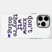 Don’t Know WTF They’re Doing – Indie Sleaze Vibe Case-Mate iPhone Hülle (Rückseite (Horizontal))