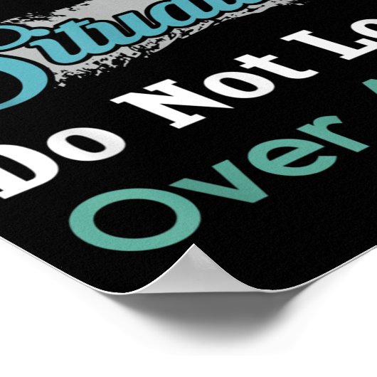 Don’t Laugh Situation Dont Look Over At Me Funny Q Poster (Ecke)