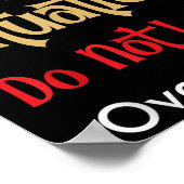 Don’t Laugh Situation Dont Look Over At Me Funny Q Poster (Ecke)