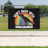Don’t Mess With Dinkasaurus Pickleball Banner (Insitu)