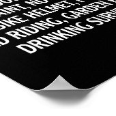 Don’t Mess With Me I’m Wooden Son Lead Paint No Ca Poster (Ecke)